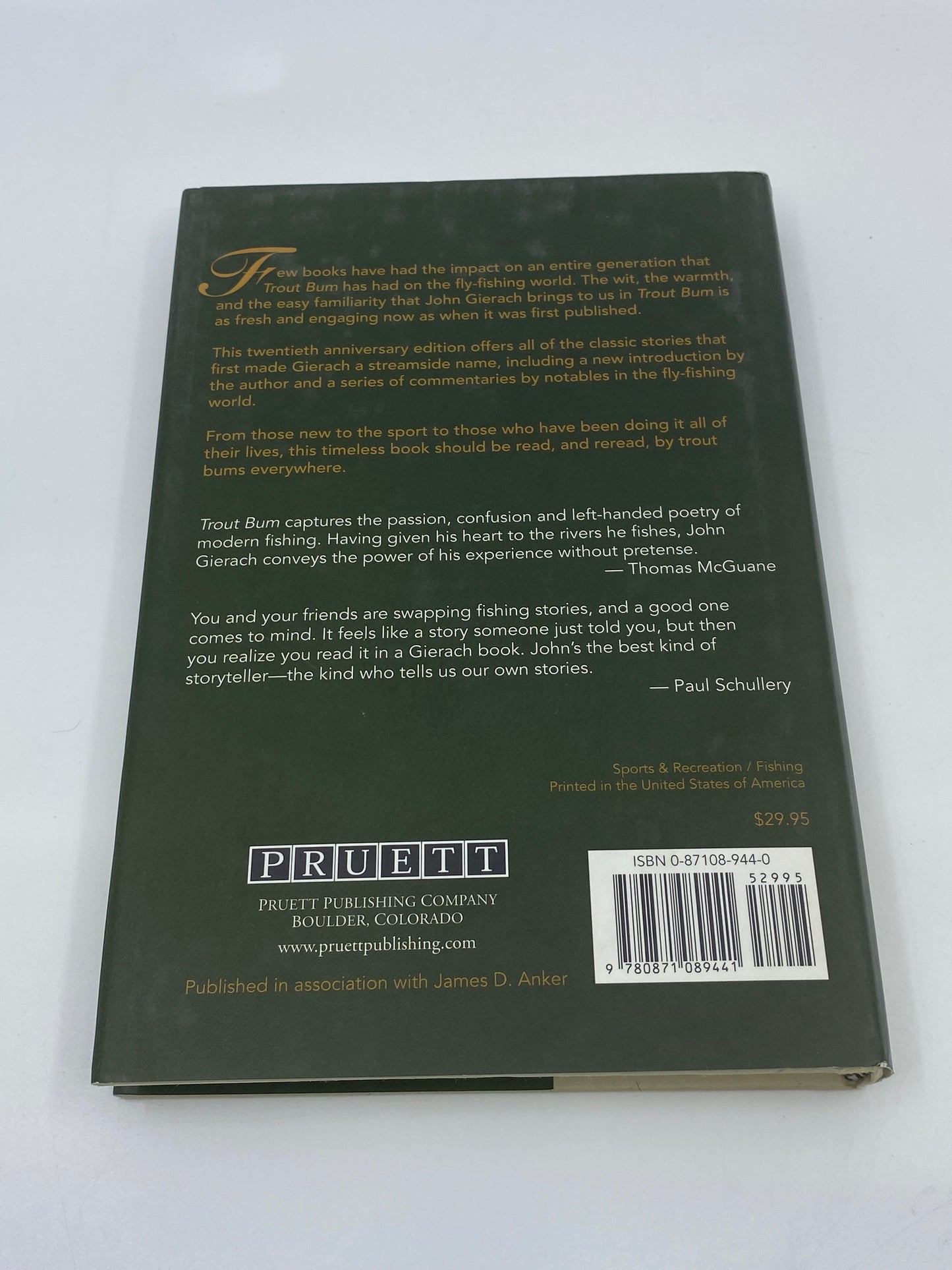 Trout Bum: Twentieth Anniversary Edition - Signed