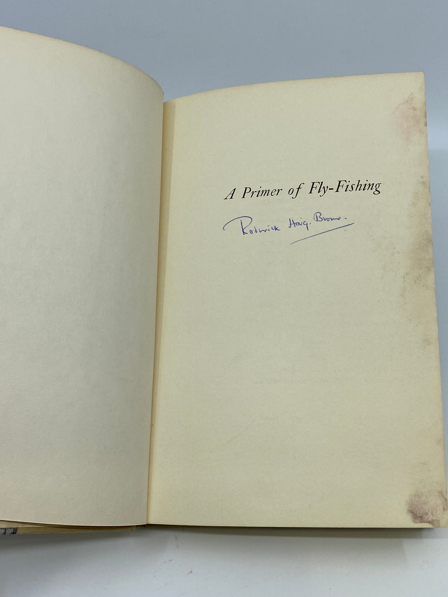 A Primer of Fly-Fishing - Signed