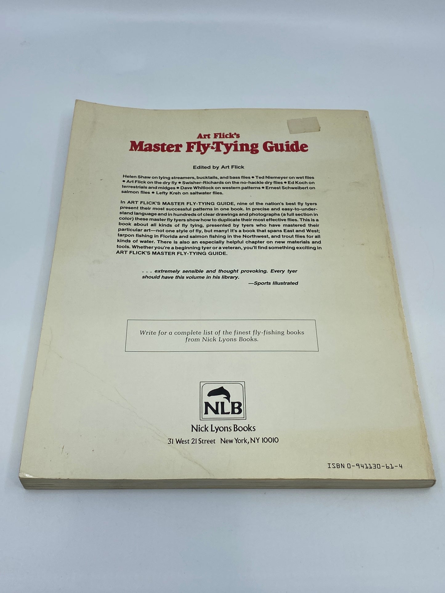 Art Flick's Master Fly Tying Guide