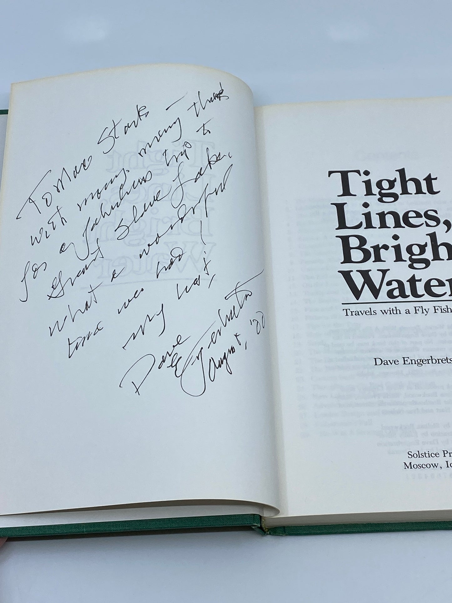 Tight Lines, Bright Water: Travels with a Fly Fisherman (Signed)