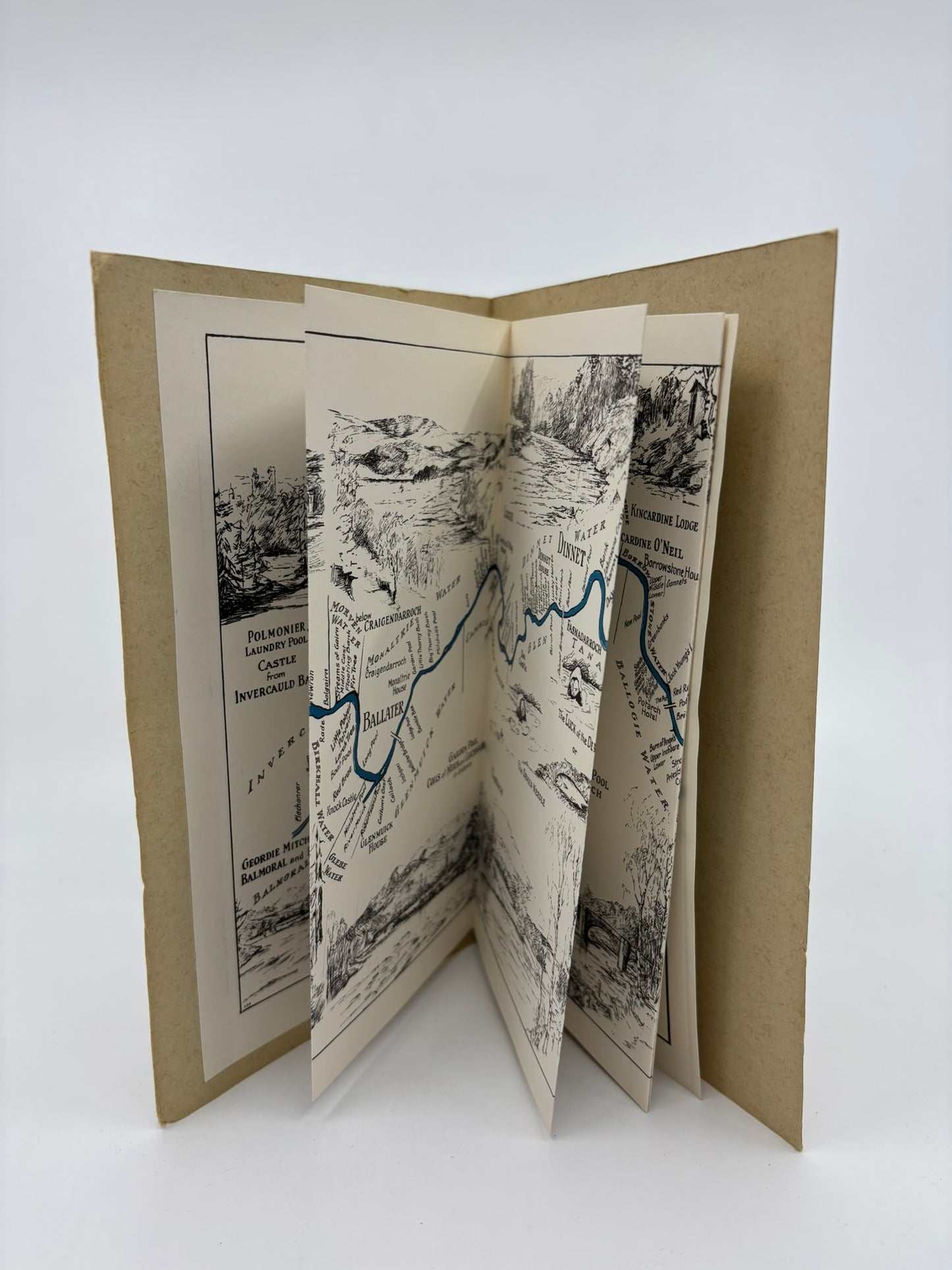 Fisherman's Map of Salmon Pools on the River Dee