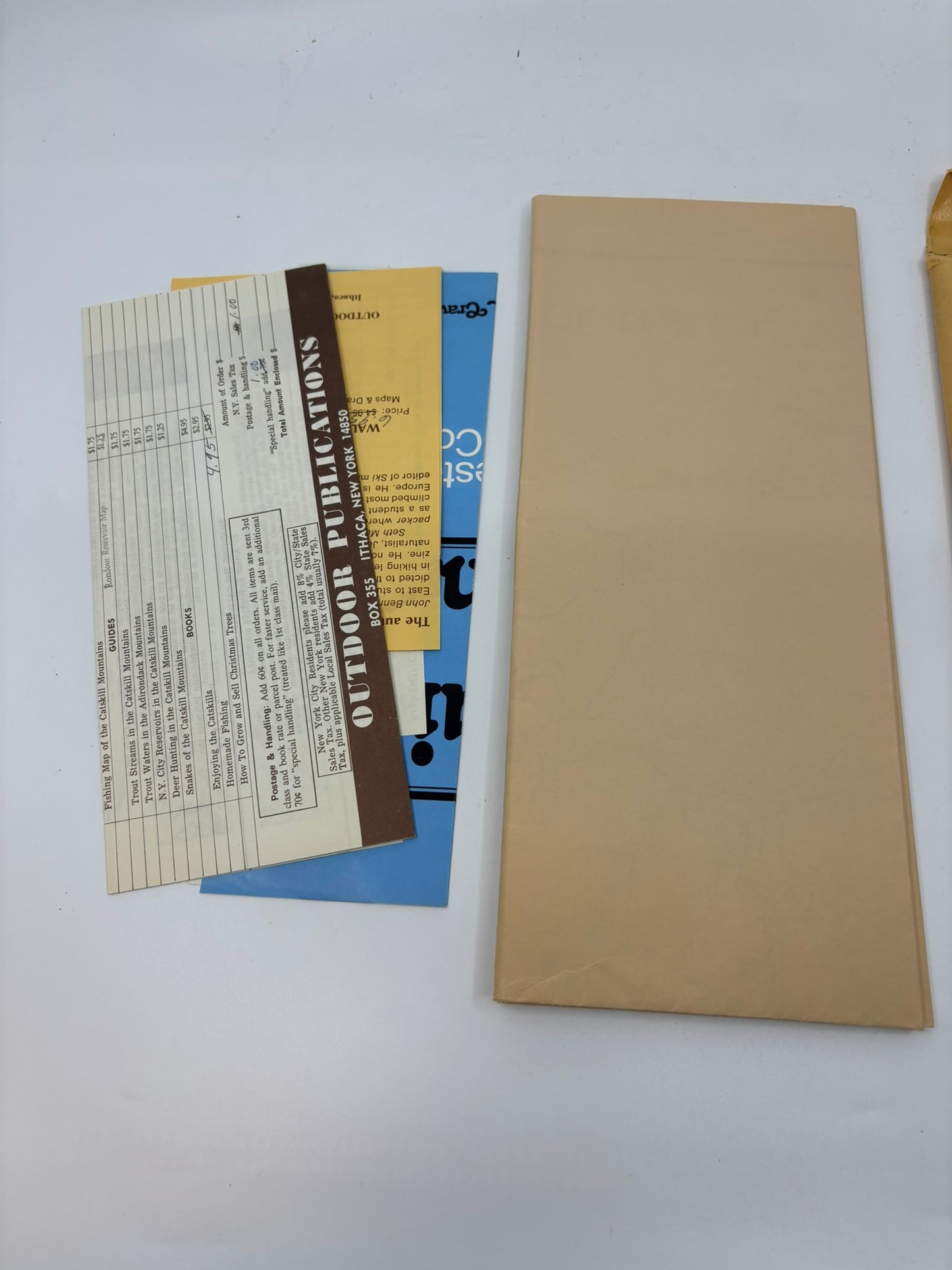 Fishing Map of the Catskill Mountains