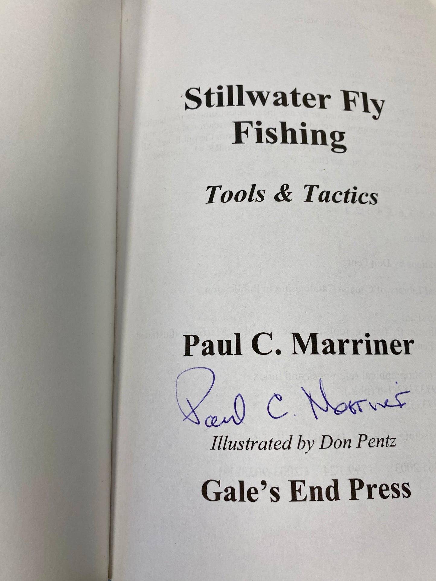 Stillwater Fly Fishing Tools &Tactics - Signed
