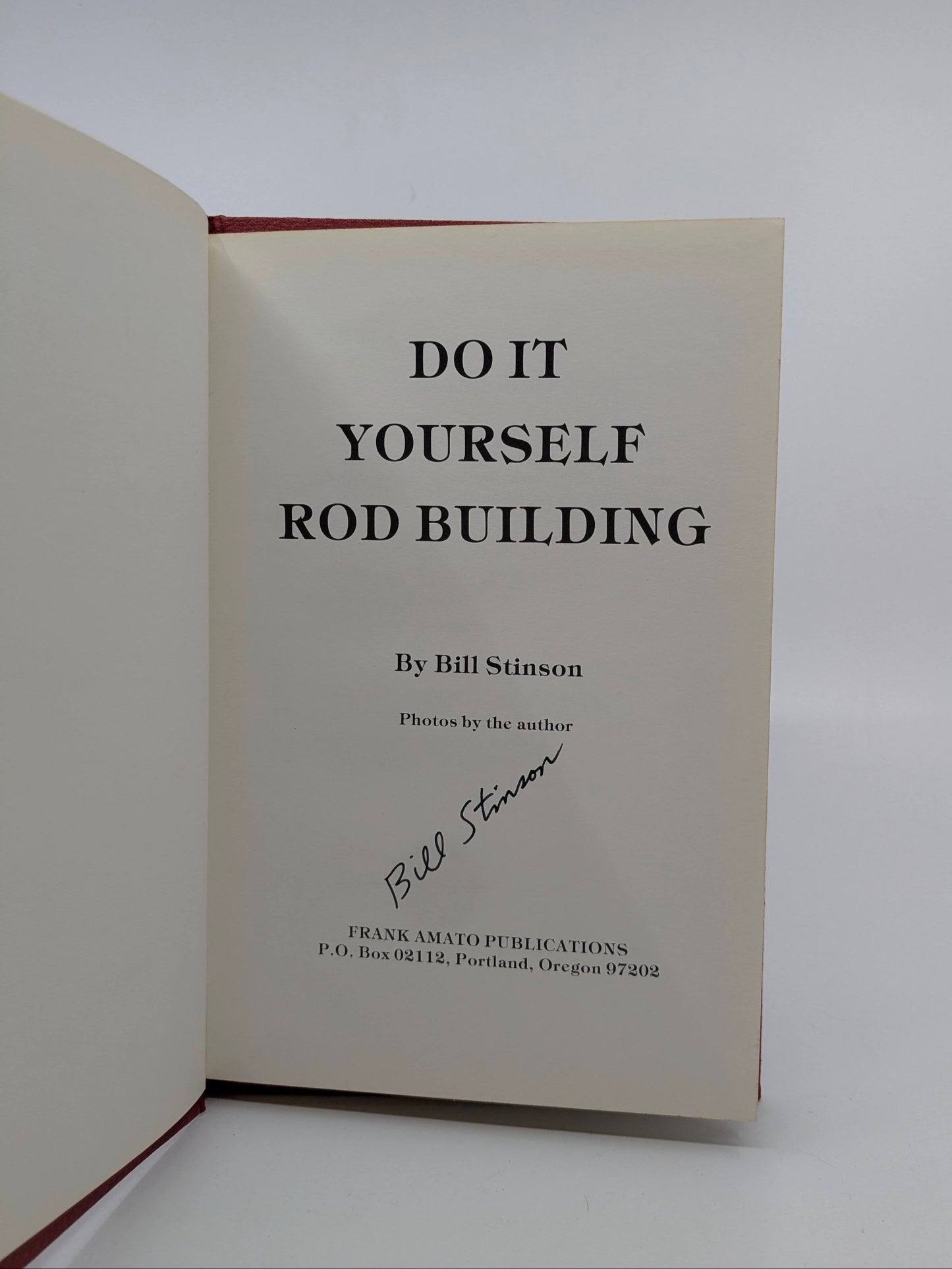 Do it Yourself Rod Building - Signed