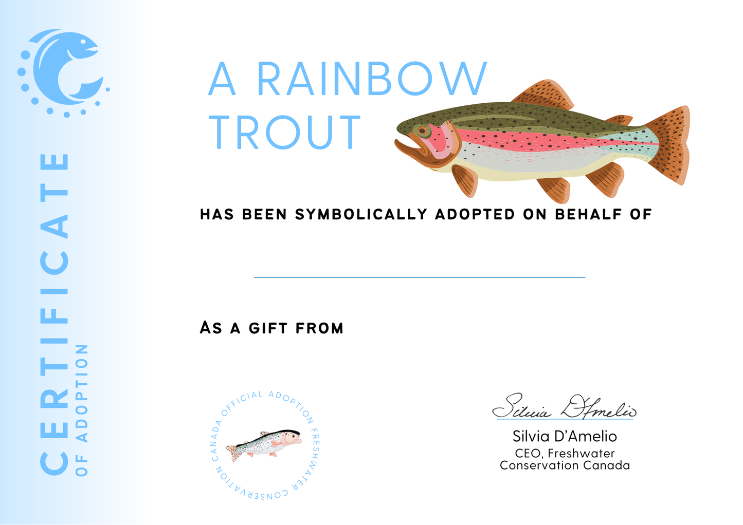Rainbow Trout Adoption Kit