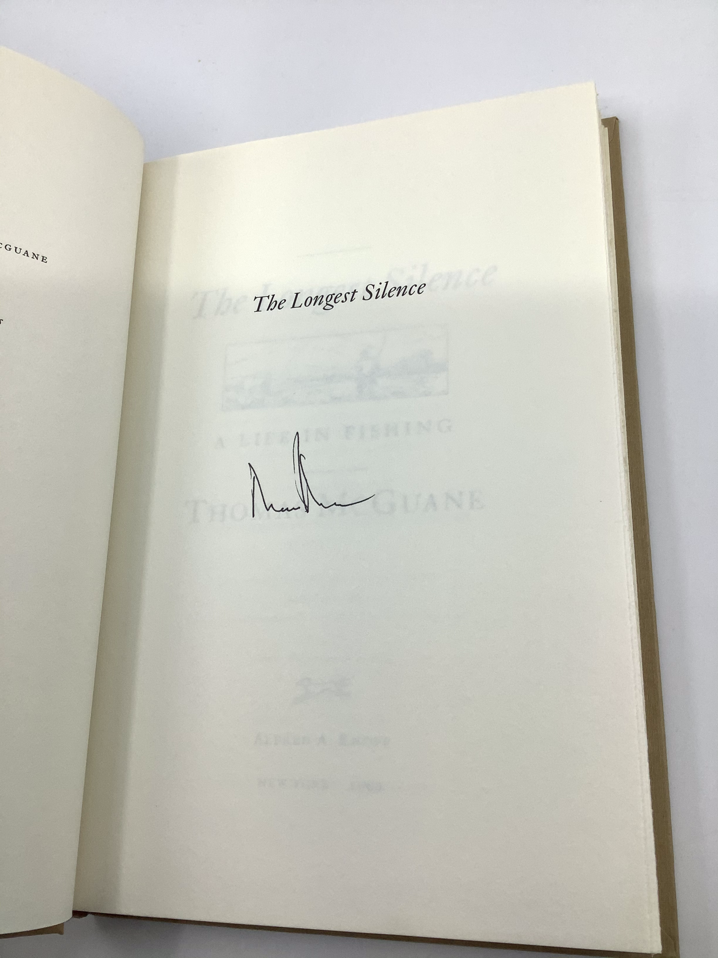 The Longest Silence - Signed by author
