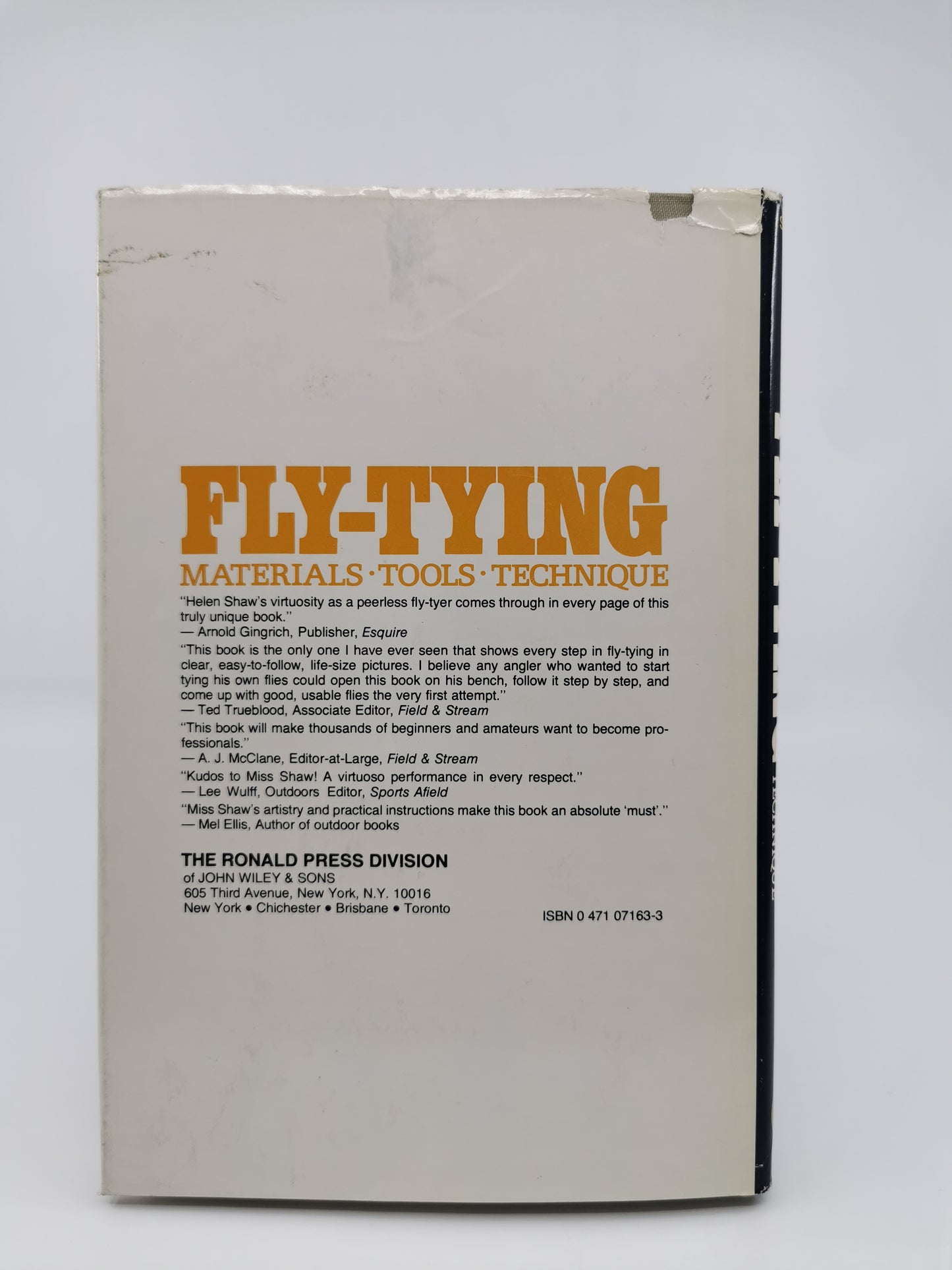 Fly-Tying: Materials, Tools, Technique