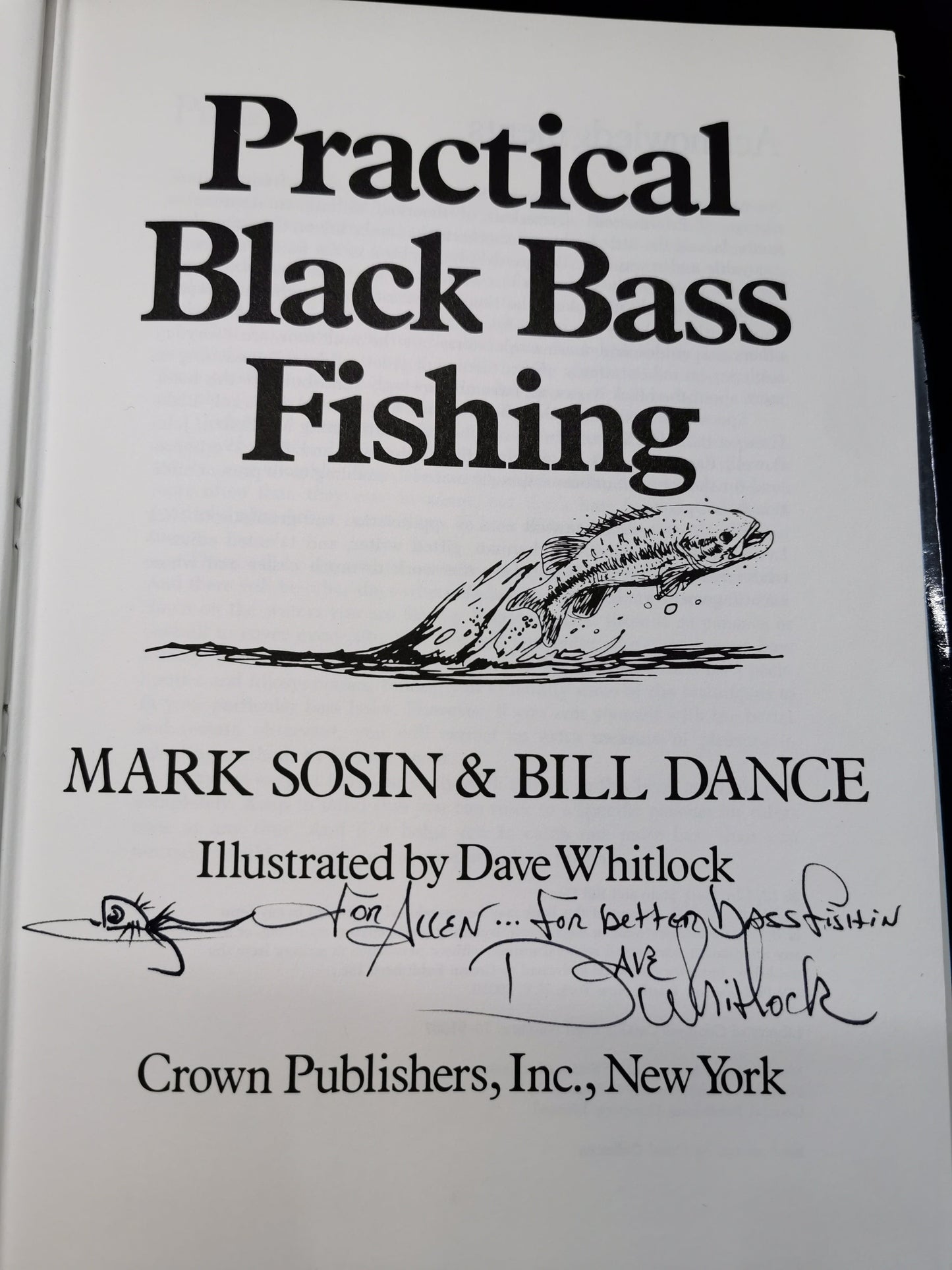 Practical Black Bass Fishing - Signed by Illustrator