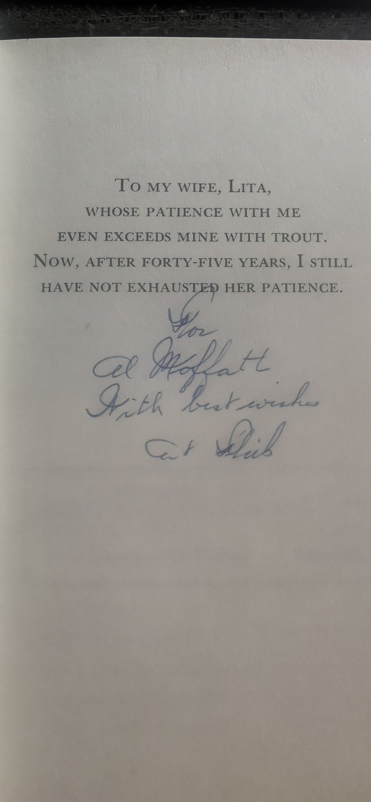 Art Flick's New Streamside Guide to Naturals and Their Imitations- Signed Copy