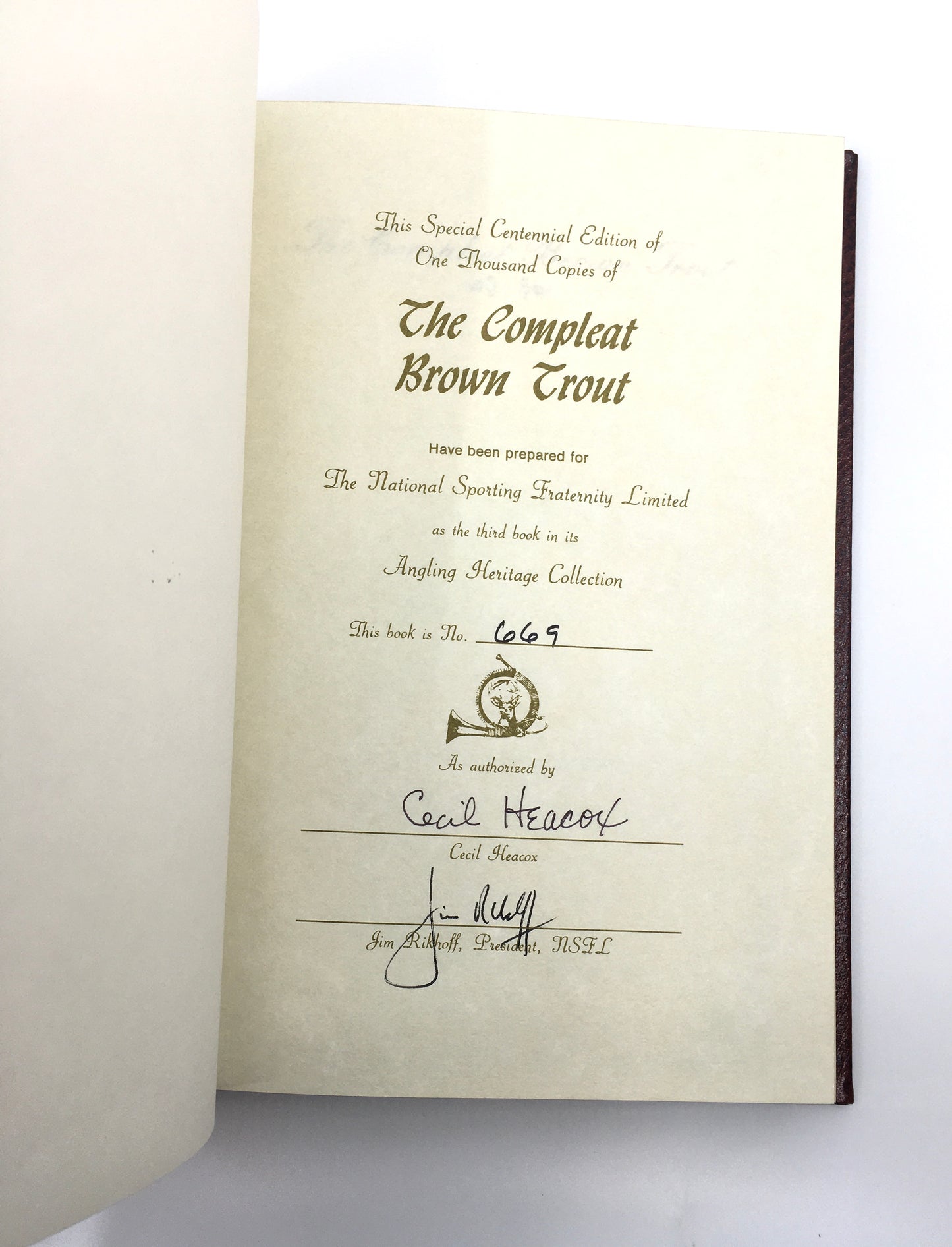 The Compleat Brown Trout - Signed