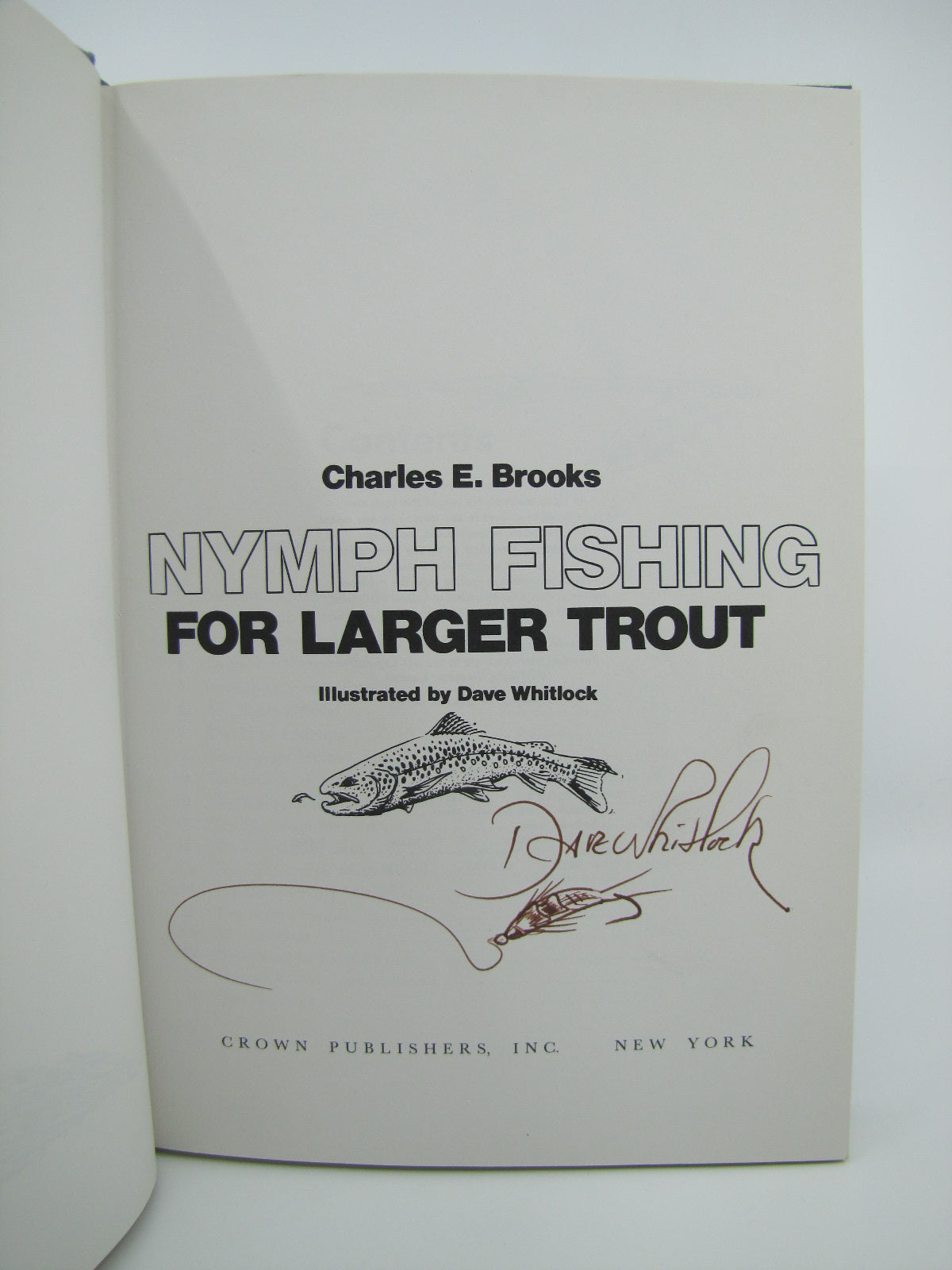 Nymph Fishing for Larger Trout - Signed by Illustrator