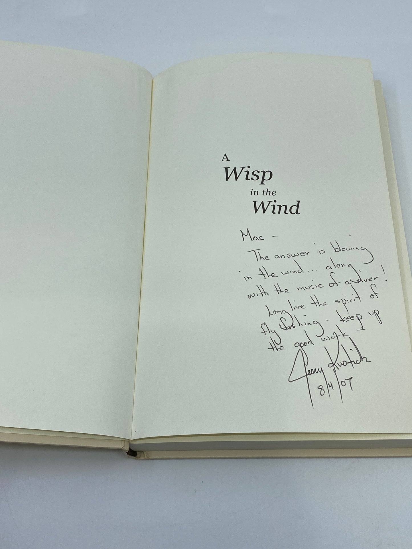 A Wisp in the Wind - Signed