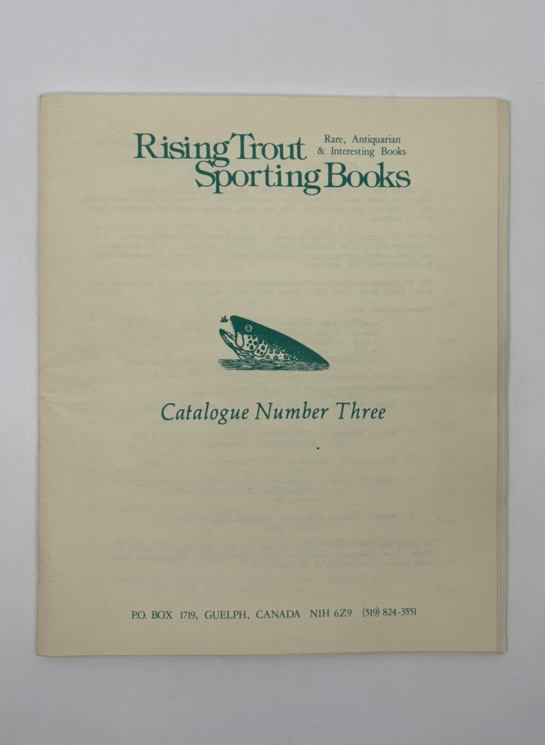Catalogue Number 3
