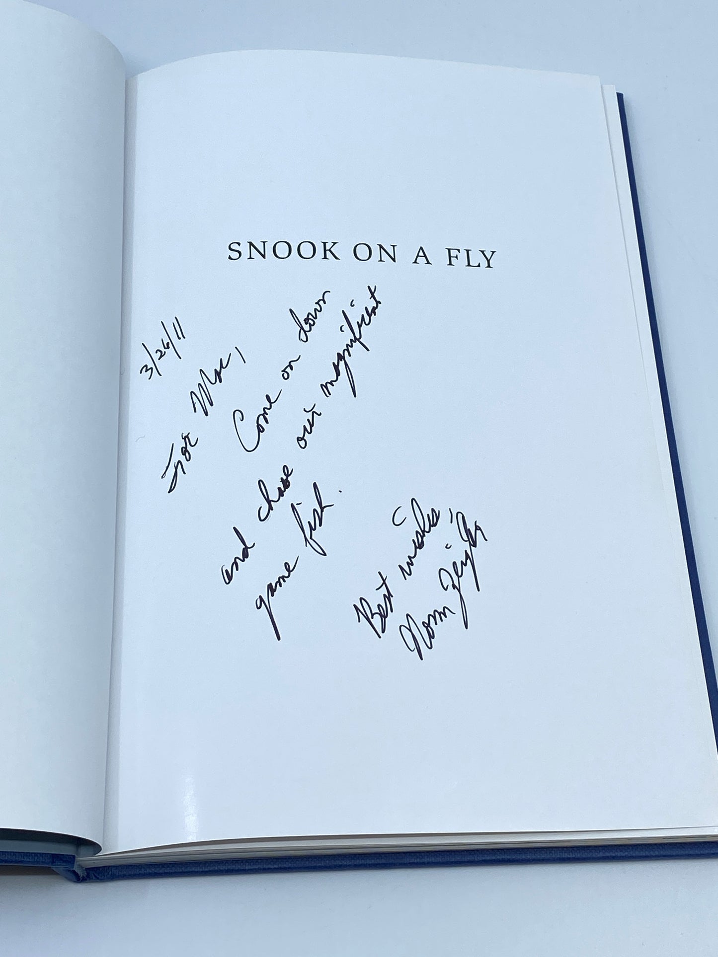 Snook on a Fly - SIGNED