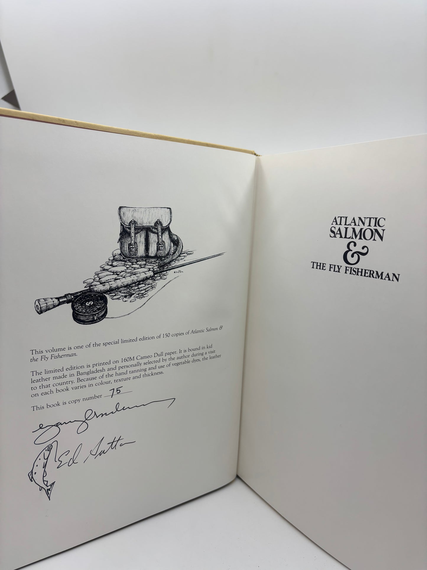 Atlantic Salmon & the Fly Fisherman - Signed