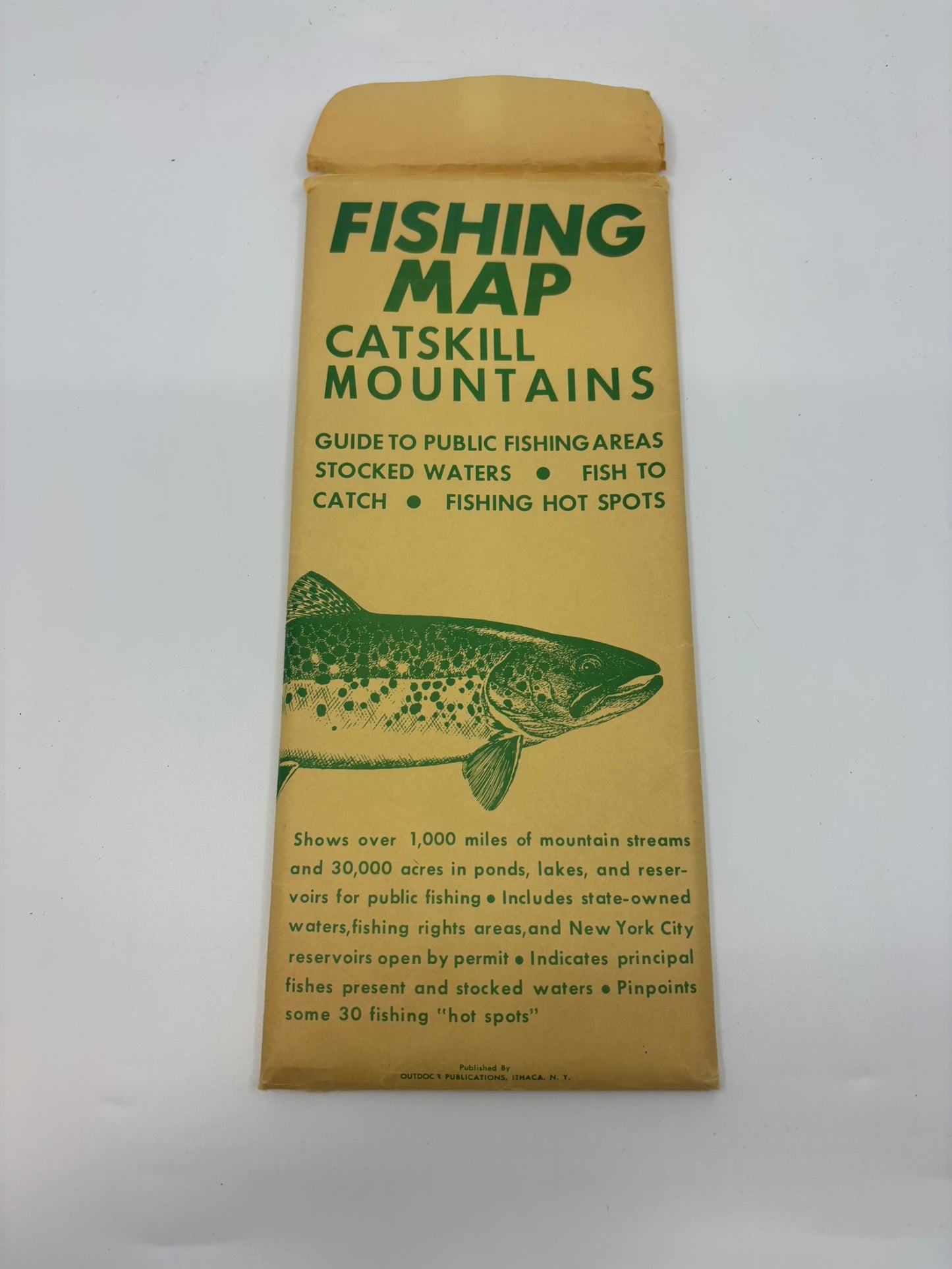 Fishing Map of the Catskill Mountains