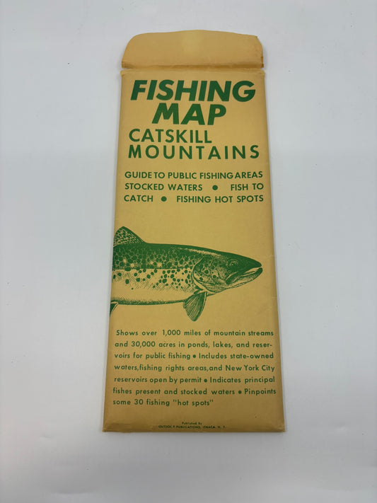 Fishing Map of the Catskill Mountains