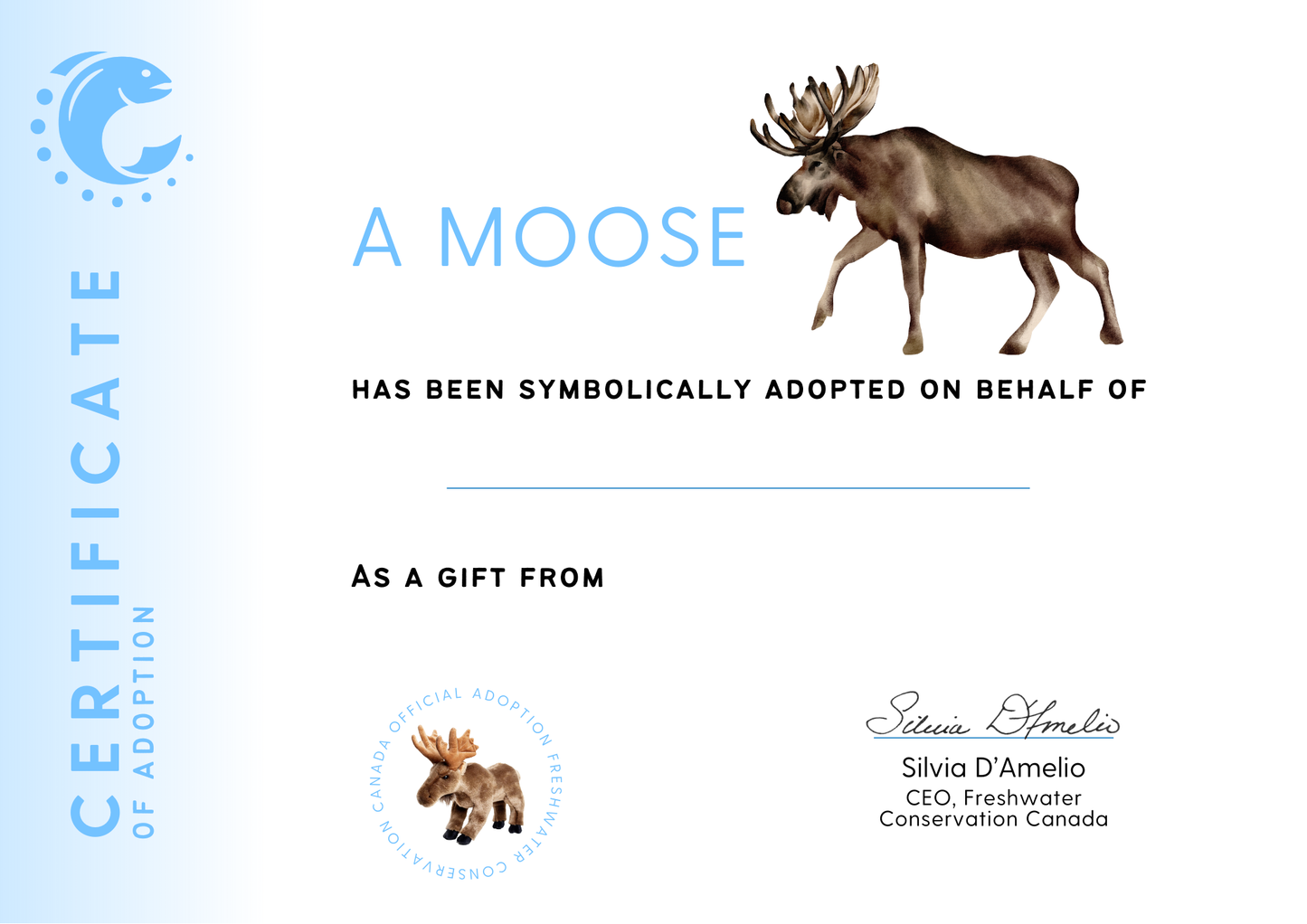 Adopt a Moose Plushie