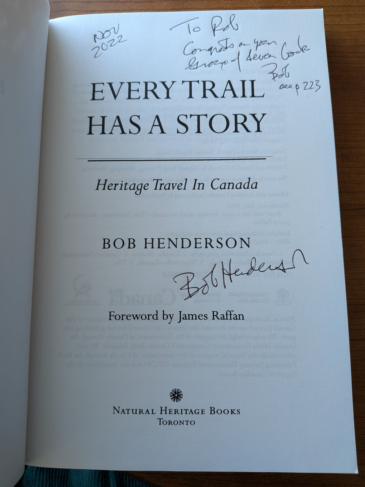 Every Trail Has a Story - Signed