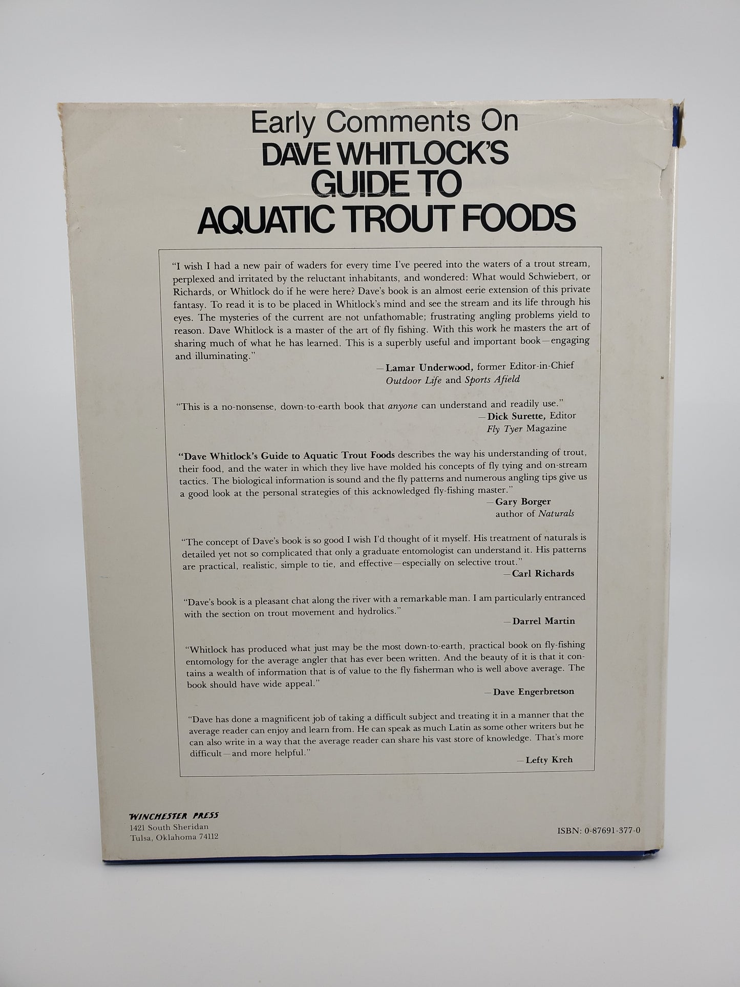 Dave Whitlock's Guide to Aquatic Trout Foods