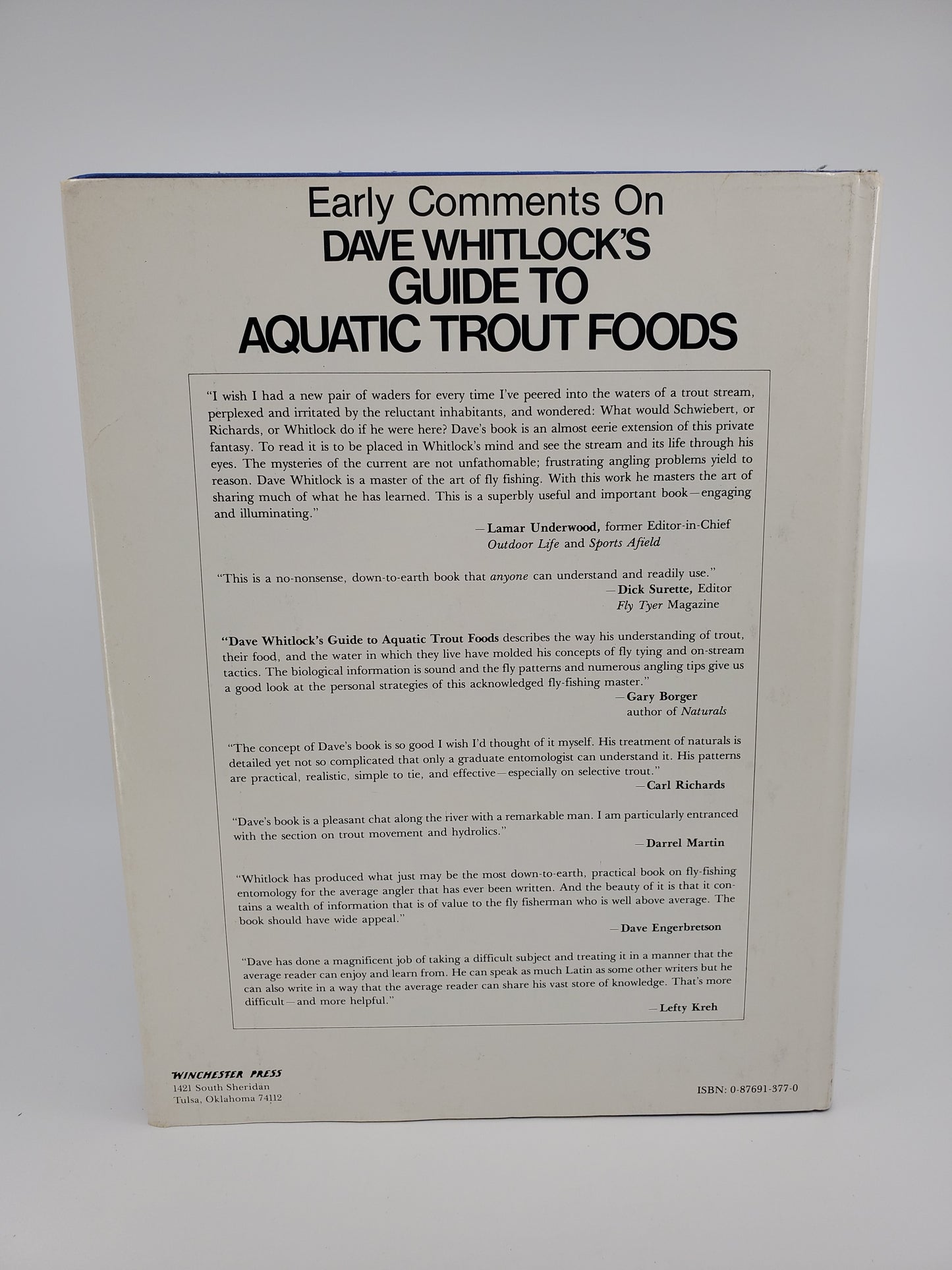 Dave Whitlock's Guide to Aquatic Trout Foods - SIGNED