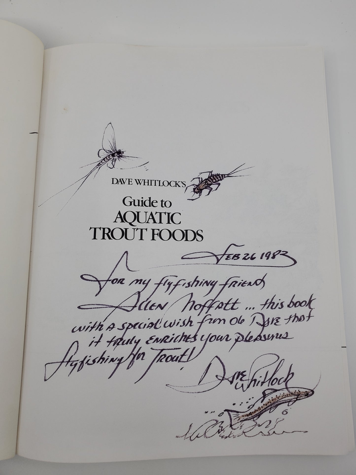 Dave Whitlock's Guide to Aquatic Trout Foods - SIGNED