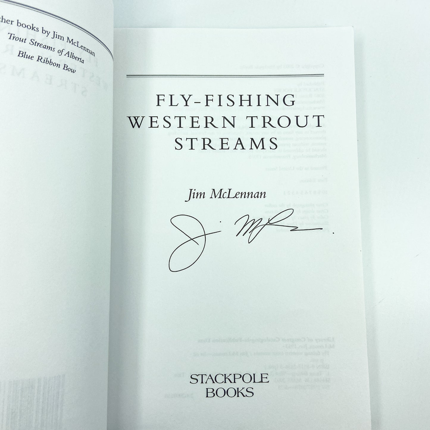 Fly Fishing Western Trout Streams - Signed